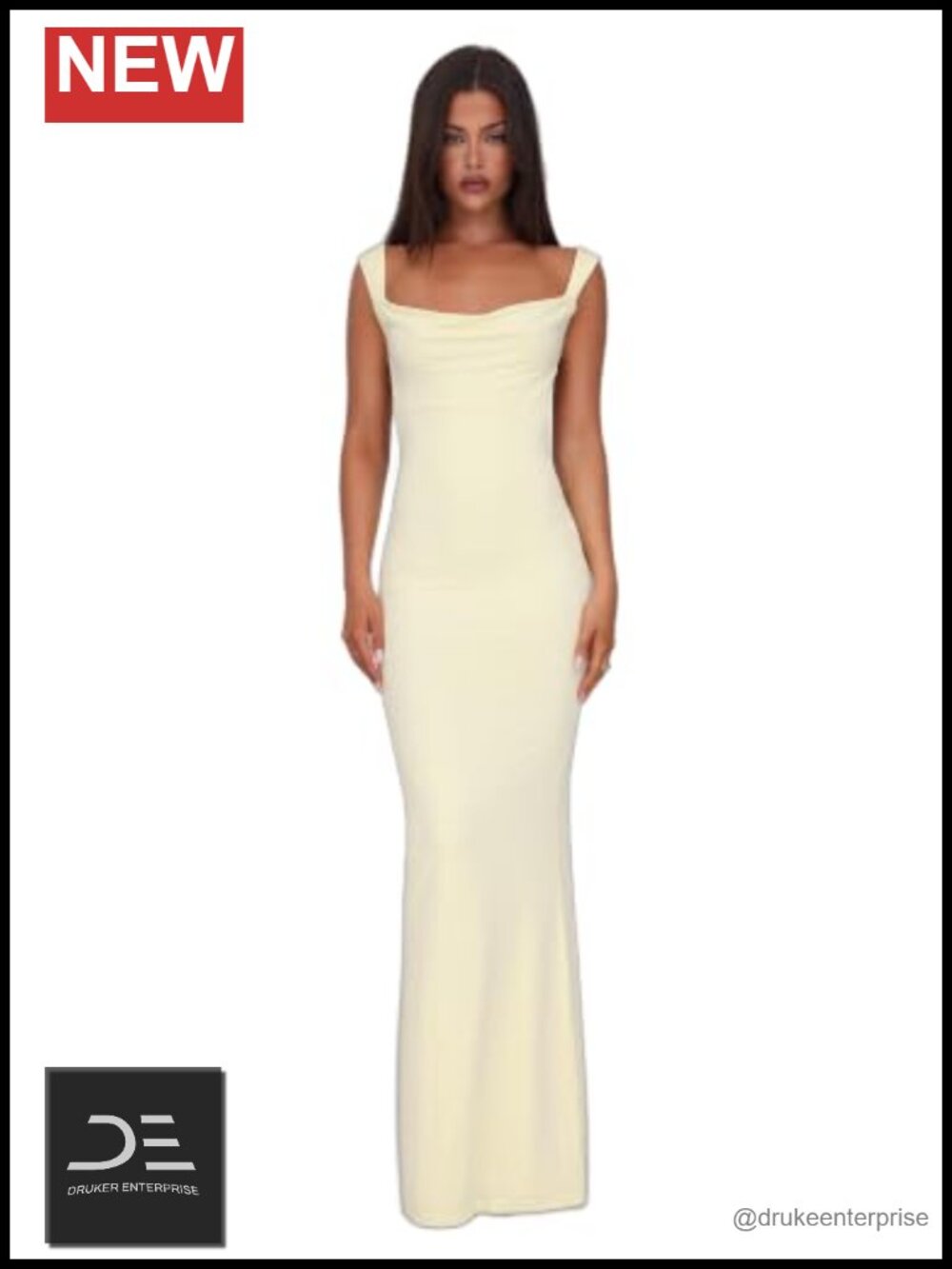 Tiger Mist Zita Backless Maxi Dress Cowl Neck Evening Gown